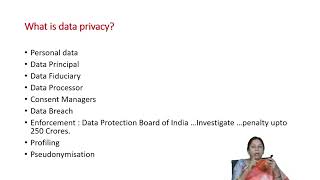 Information Emerging Issues and Crimes in Internet & Data Protection ( Privacy) #swayamprabha Update