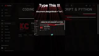 This 1 Line of Code Lets You Edit Any Website Instantly! #javascript #viralshorts #shorts #viral