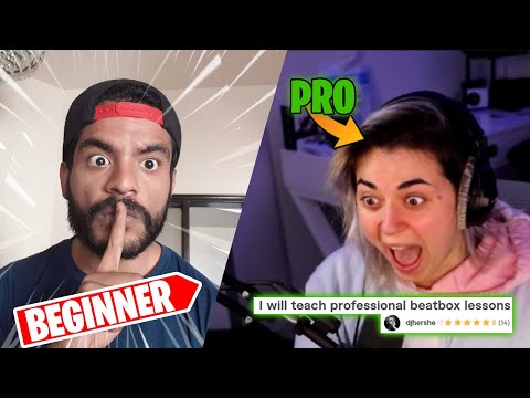 I Hired PRO Beatbox Teacher & Pretended to be a Noob.... | AYJ ft @HerShe