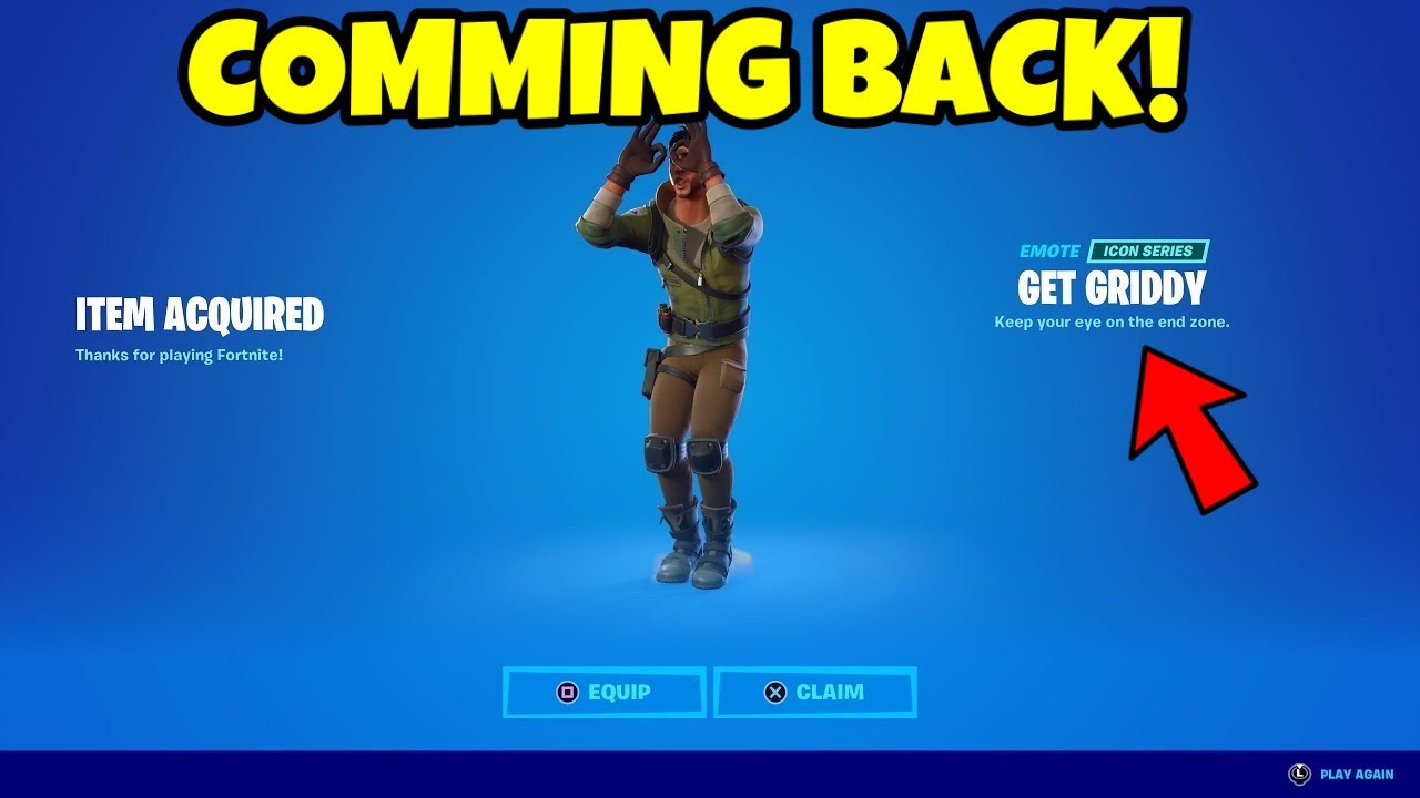 Get Griddy Emote RETURN RELEASE DATE in Fortnite Item Shop 2022 (UPDATE