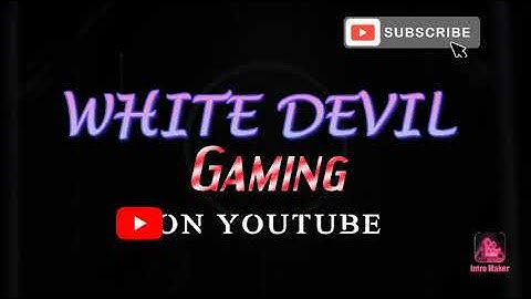 Welcome guys. White devil gaming is on YouTube ! . My channel intro