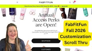 FabFitFun Customization Scroll -Fall 2026- That was a Huge Mistske!