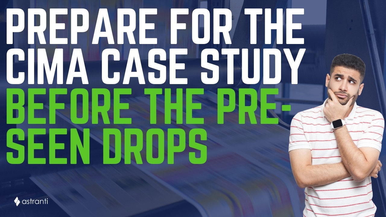 What to do before CIMA case study pre-seen drops - YouTube