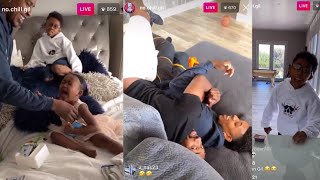 Gilbert Arenas terrorizes Nick Young’s children 😂😂😂