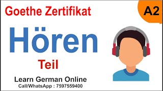 Start Deutsch 2 | Modelltest | Prüfung Goethe Zertifikat A2 Hören | German Listening Exam Goethe A2