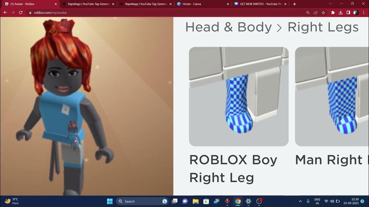 How to get new free legless, headless and oneleg korblox bungle on