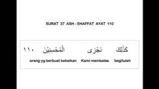 037 SURAT ASH   SHAFFAT AYAT 110 DAN TERJEMAHAN PER KATA