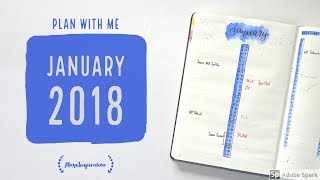 January 2018 | Plan With Me | Bullet Journal