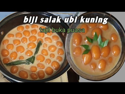 Bubur Biji Salak Ubi Kuning