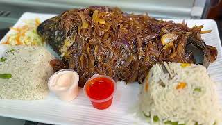 Cook with me. A meal for two. Samaki Vitunguu maji na Wali #MalkiaFoods