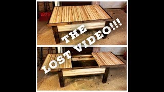 Sliding Top Coffee Table - The Lost Video - (From Izzy Swan I found it!!! This is my entry for the Izzy Swan Furniture Design Challenge that Izzy ran last year. Somehow i forgot to post this video ...
