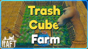Trash Cube Farming with Wool on Raft!