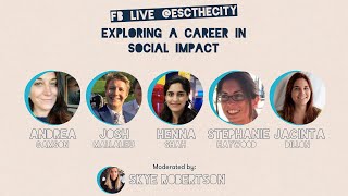 Exploring careers in social impact