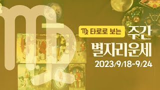 [타로/종합운] 2023년 9월 셋째주 별자리 운세 (9/18 ~ 9/24)