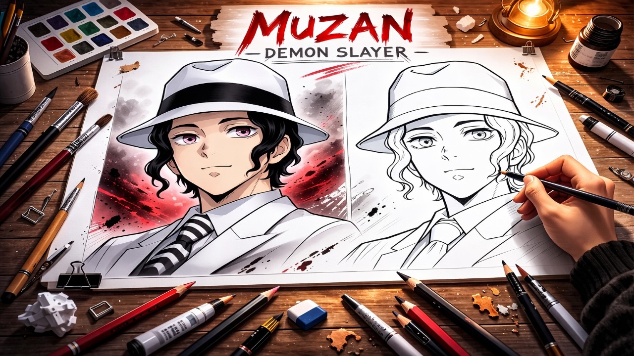 Full Drawing of Muzan from Demon Slayer | Stunning Anime Artwork ...