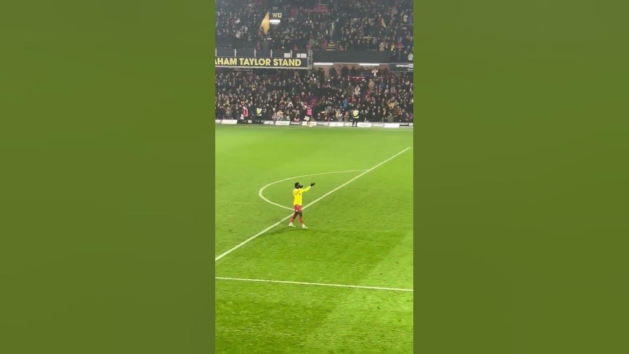 Watford fans and players celebrate victory vs Portsmouth on Boxing Day