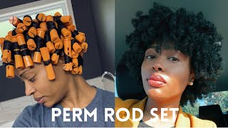 How to do a Perm Rod Set on Natural Hair | Soft and Bouncy screenshot 5