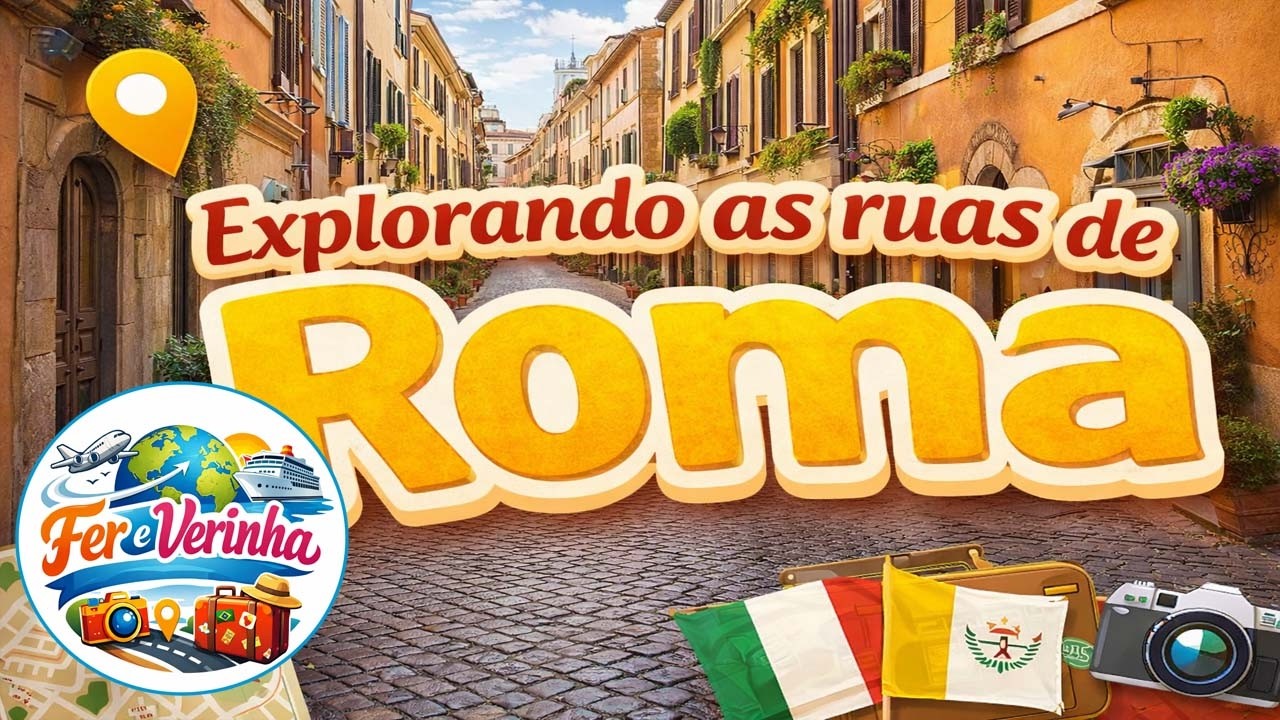 Explorando as ruas de Roma