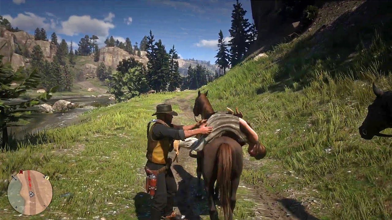 Artur helps to woman | Red Dead Redemption 2 - YouTube