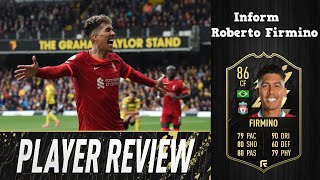 86 INFORM ROBERTO FIRMINO PLAYER REVIEW - FIFA 22 ULTIMATE TEAM