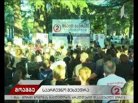 საარჩევნო შეხვედრა ბაღდათში