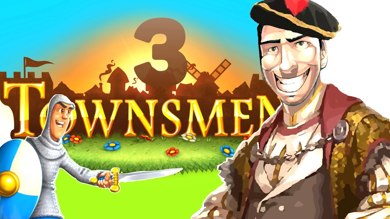 Townsmen vr. Горожане игра. Townsmen 1.