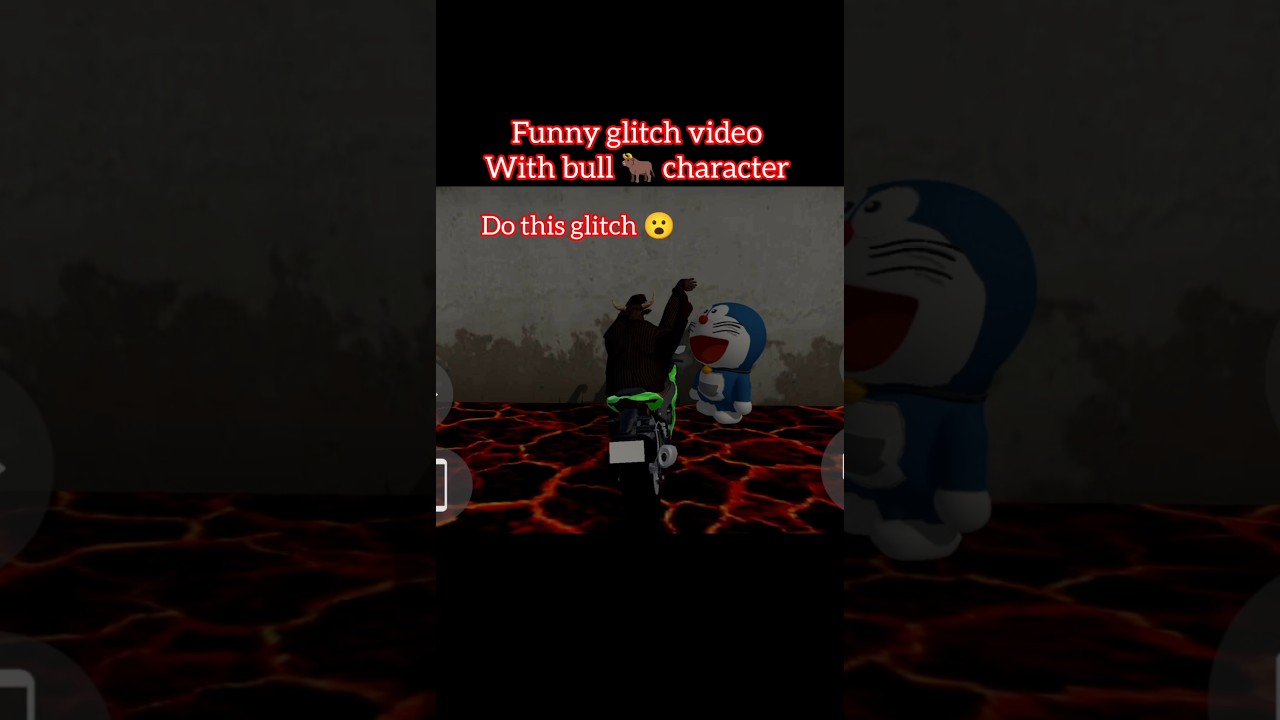 indian bike driving 3D bull 🐂 character new update glitch video 