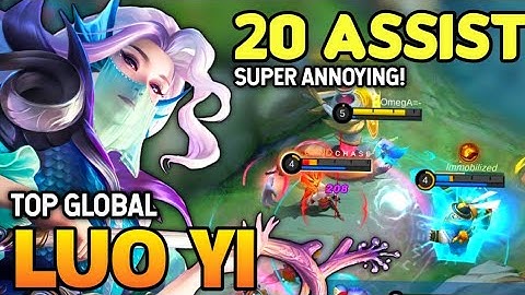 LUO YI BEST BUILD 2021 | TOP GLOBAL LUO YI GAMEPLAY | MOBILE LEGENDS✓