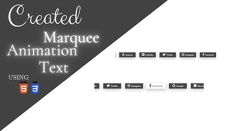 How to create Marquee Text Animation 🎯|Marquee css style