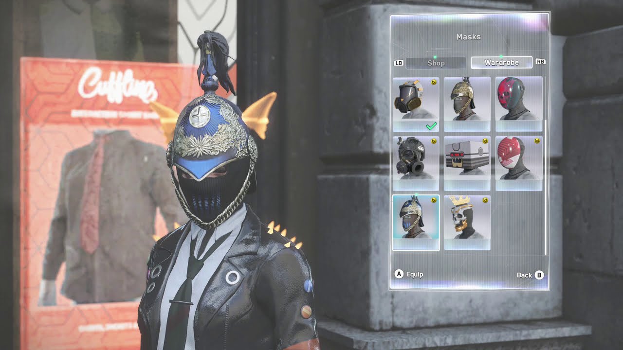 Watch Dogs Legion Mask List at Beginning