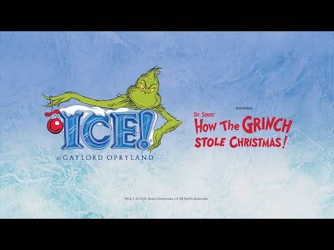 ICE! is back with a new theme at Gaylord Opryland Resort featuring the 1957 Dr. Seuss classic, How The Grinch Stole Christmas! Experience favorite scenes from this beloved Christmas special in magnificent hand-carved sculptures made from more than TWO million pounds of ice.