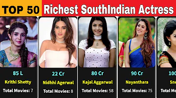 Top 50 Richest South Indian Actress | 2022