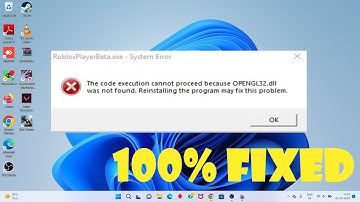 OPENGL32.dll was not found - windows 11/10 (2023)