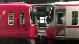 名鉄3100系(3105F[1次車])+3150系(3165F[4次車])「準急 新可児」中部国際空港駅 発車