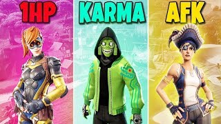 1Hp Vs Karma Vs Afk In Fortnite Battle Royale
