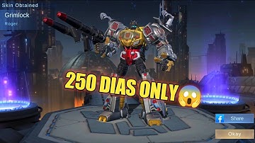 TRANSFORMERS EVENT FOR 250 DIAS ONLY TRICK l HOW TO GET ROGER GRIMLOCK