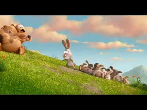 Otto Chasing Garfield And Vic But With Grass Skirt Chase Theme