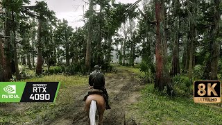 [8K] RDR2 photorealistic mod on RTX 4090 Beyond all Limits Raytracing Reshade - extreme settings