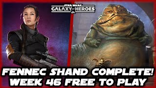 Relic 7 Fennec Shand!  46 Weeks Farming Jabba the Hutt Free to Play in Star Wars Galaxy of Heroes!