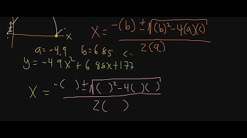 Quadratic Formula and Projectile Motion