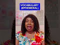 EPHEMERAL #englishteacher #vocabulary #pronunciation #learnenglish