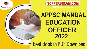 APPSC MANDAL EDUCATION OFFICER Best Book in PDF Download 2022 | Printed Material | Questions Paper