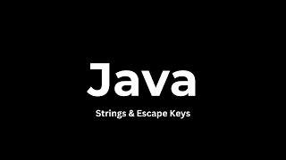 Celebrity Java | Strings & Escape Keys Wealth