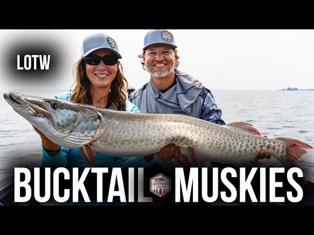 Throwing Bucktails for Summertime Muskies - NEW BAITS!! 