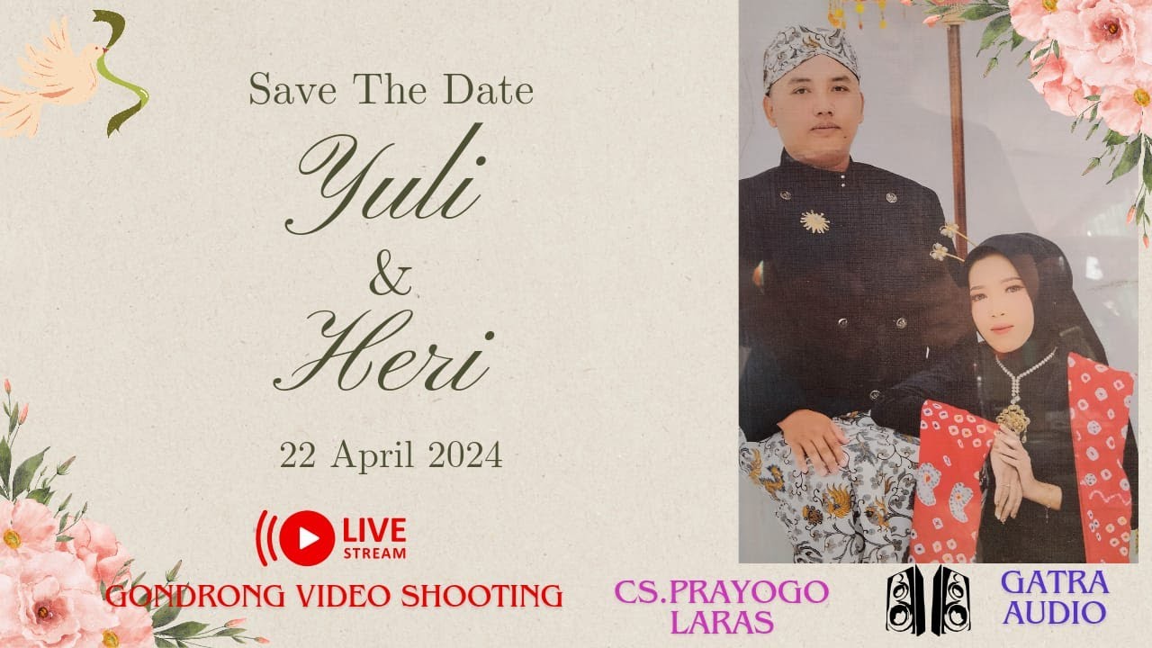 🔵 Live The Wedding  Yuli & Heri ~ CS PRAYOGO LARAS ~ Sumur Kulon , 22 APRIL 2024