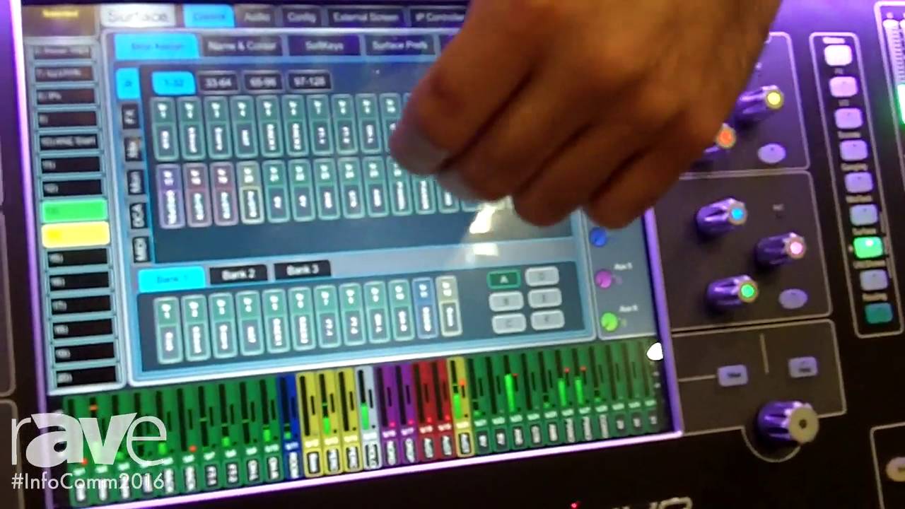 Infocomm 16 Allen Heath Features Dlive S 7000 Digital Mixing System Youtube