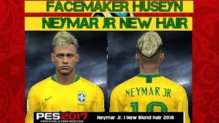 PES 2017 NEYMAR JR W C 2018 new Hair by Facemaker Huseyn