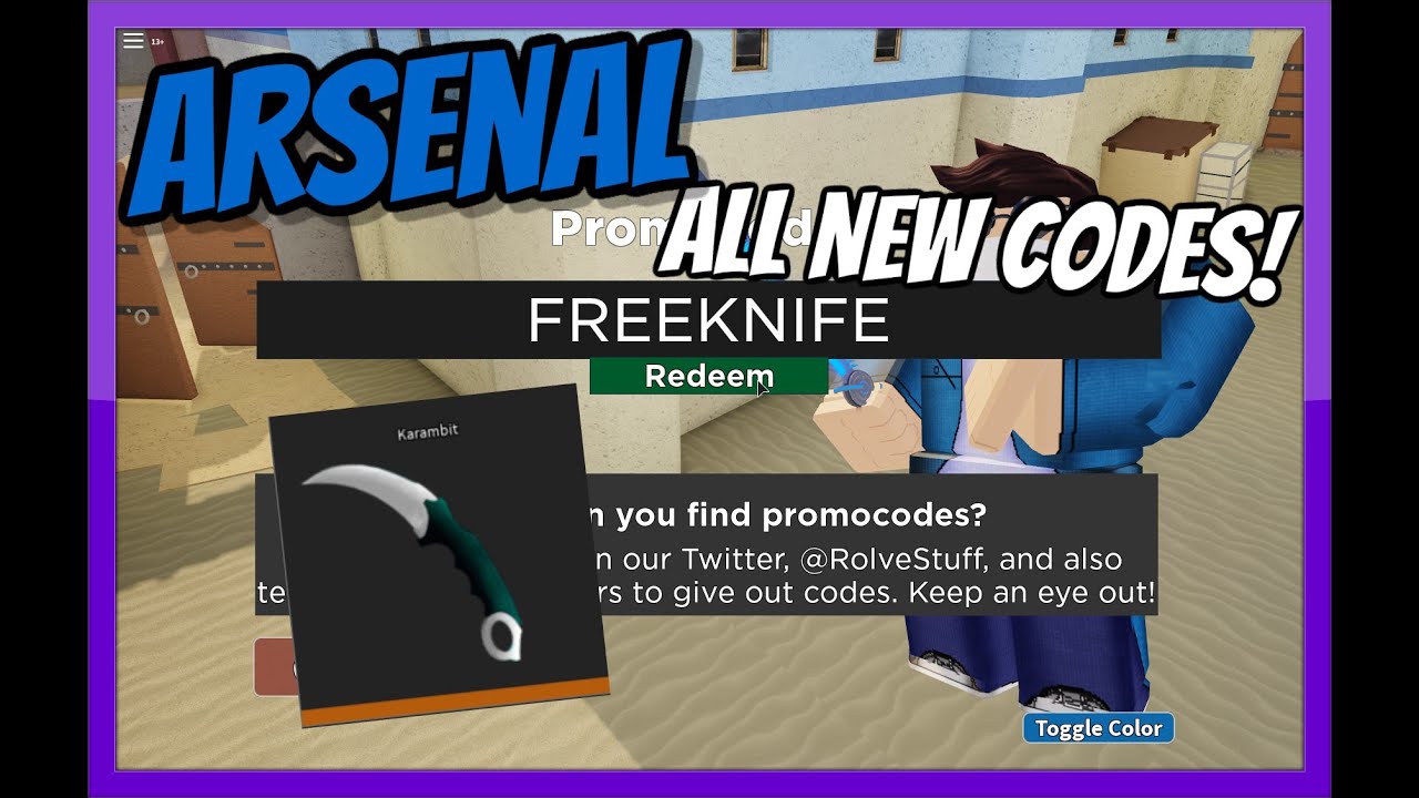May All New Arsenal Codes All Working 2020 Roblox Youtube