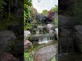 Small waterfall at Wat Saket, Bangkok Thailand