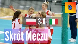Siatkówka Kobiet Polska vs Włochy 3-0 Liga Narodów Skrót Meczu 2024